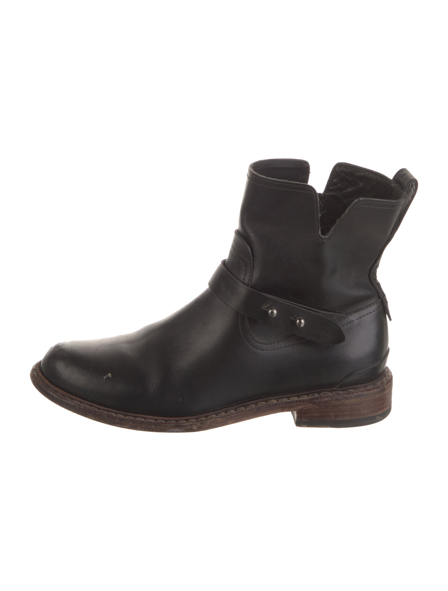 Rag & Bone Leather Moto Boots