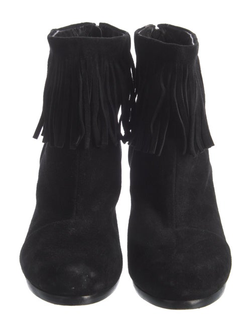 Rag & Bone Suede Fringe Trim Accent Western Boots