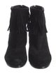 Rag & Bone Suede Fringe Trim Accent Western Boots