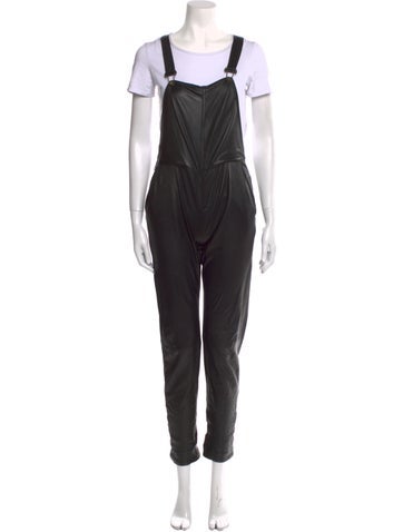 Rag & Bone Jumpsuits and Rompers Lamb Leather Square Neckline Jumpsuit XS