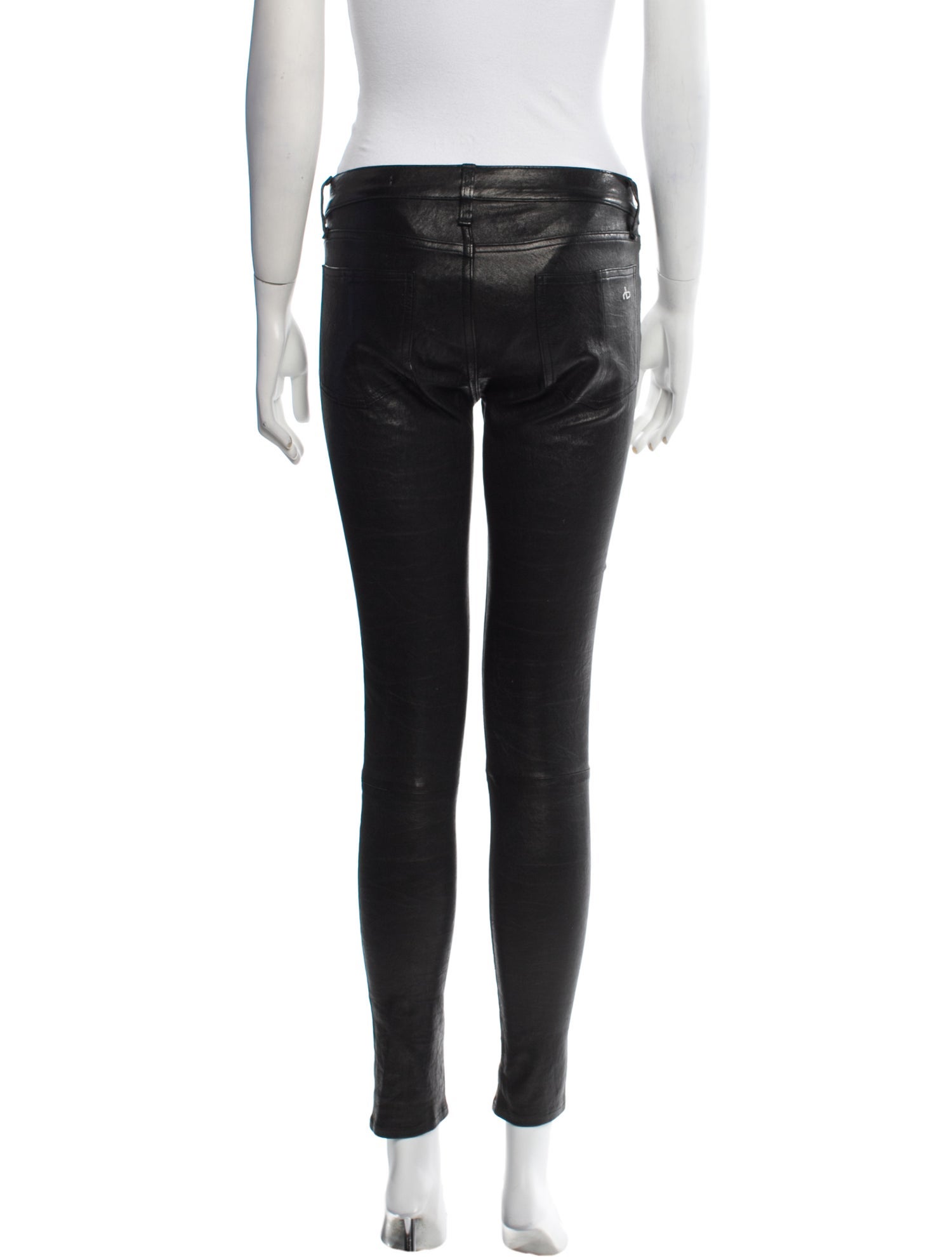 Rag & Bone Leather Skinny Leg Pants