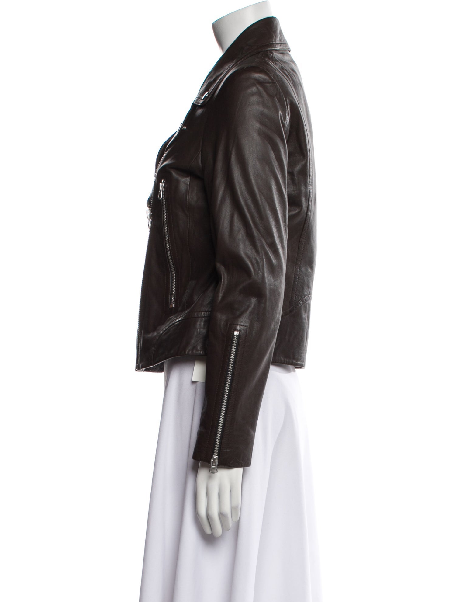 Rag & Bone Lamb Leather Biker Jacket
