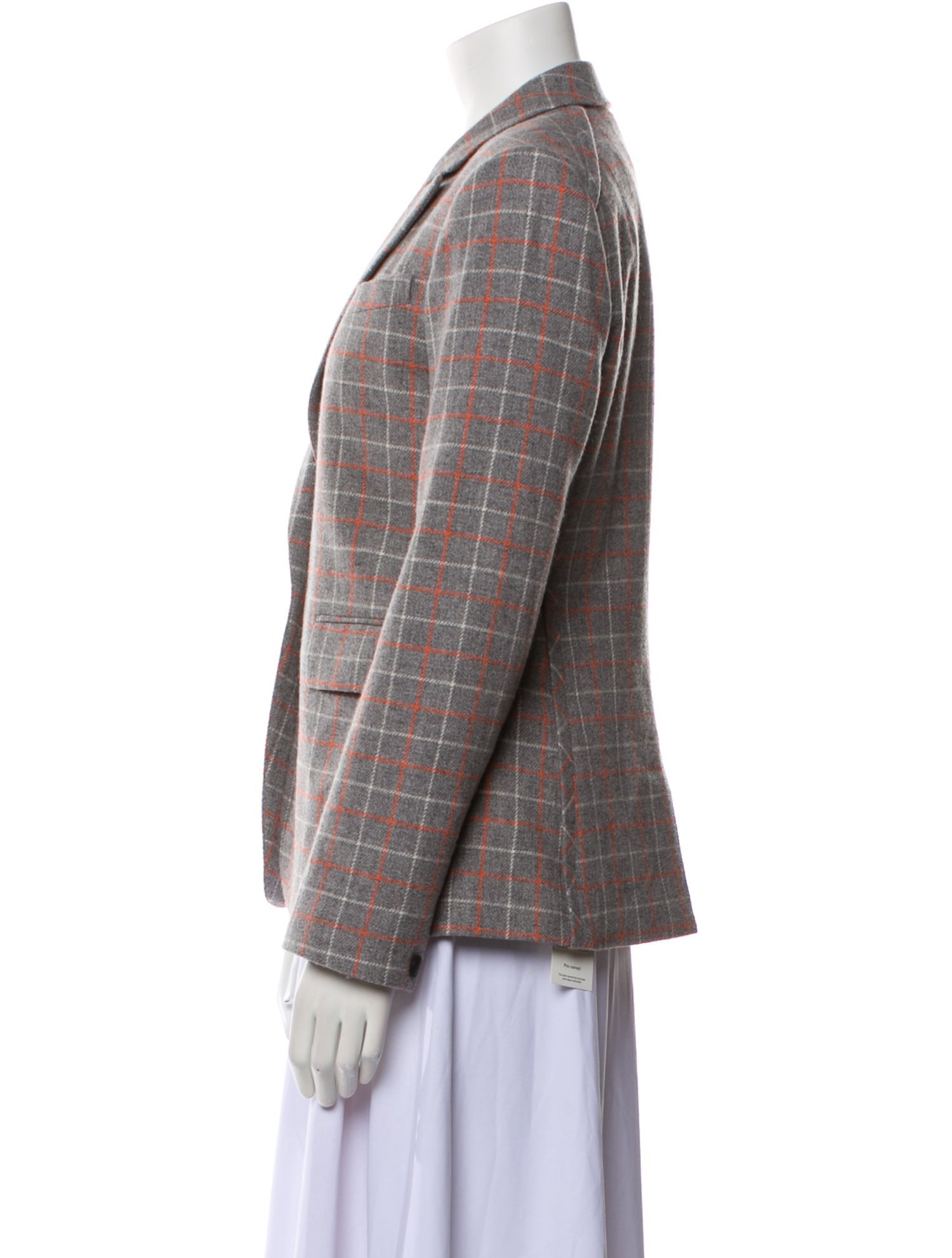 Rag & Bone Lambswool Plaid Print Blazer
