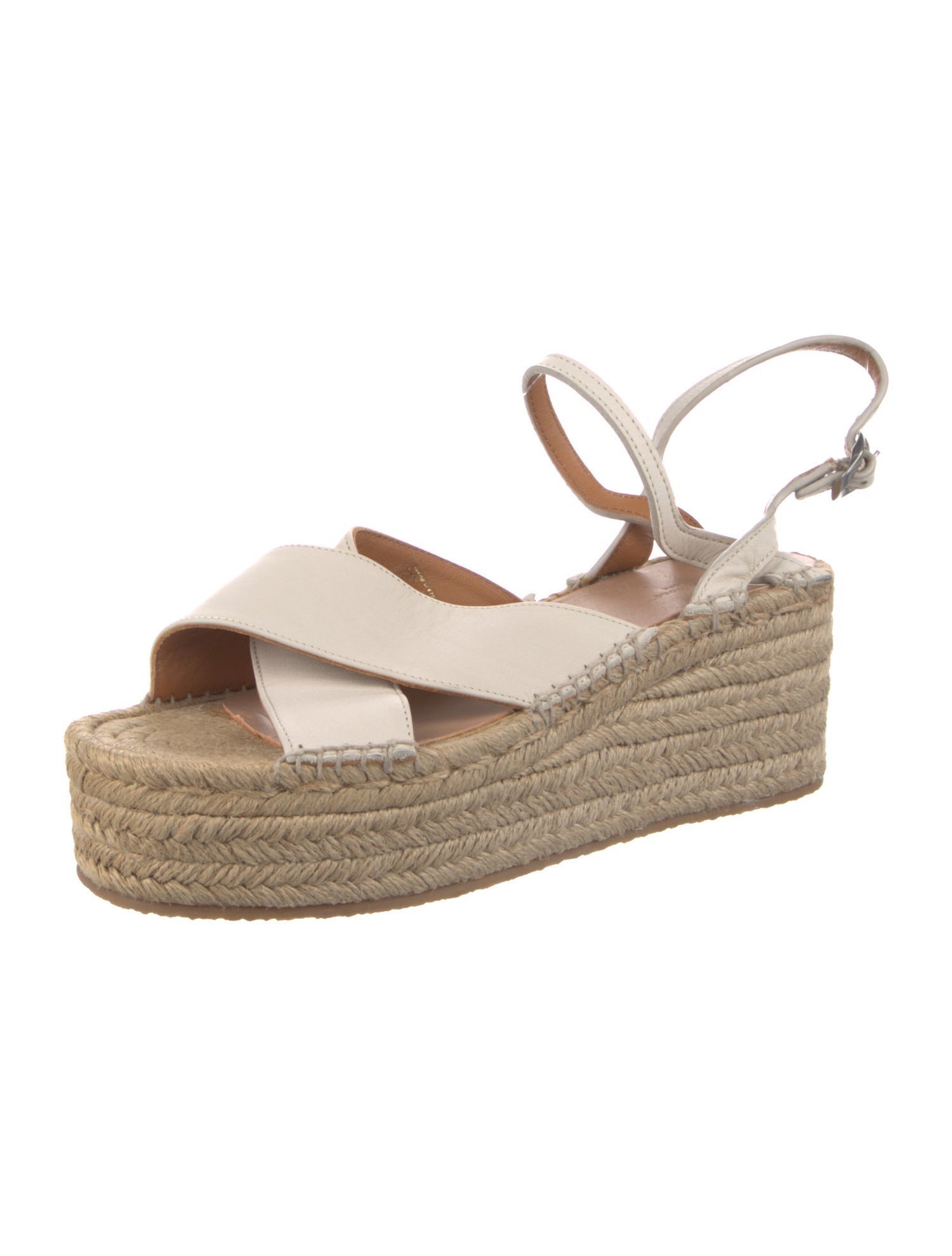 Rag & Bone Leather Leather Trim Embellishment Espadrilles