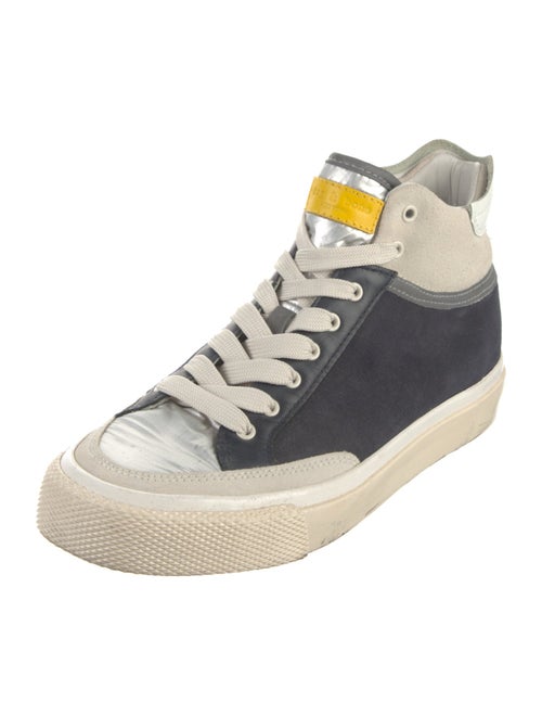 Rag & Bone Suede Colorblock Pattern Sneakers
