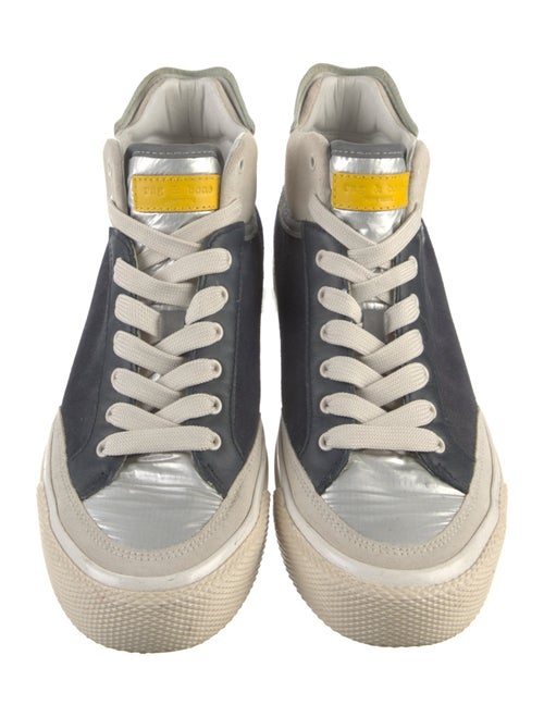 Rag & Bone Suede Colorblock Pattern Sneakers