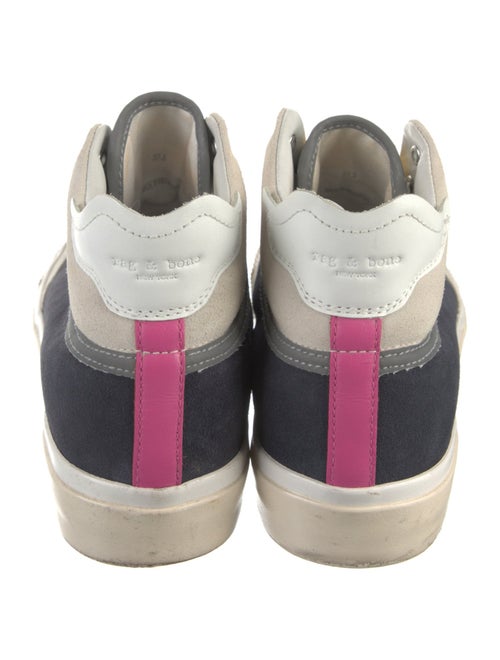 Rag & Bone Suede Colorblock Pattern Sneakers