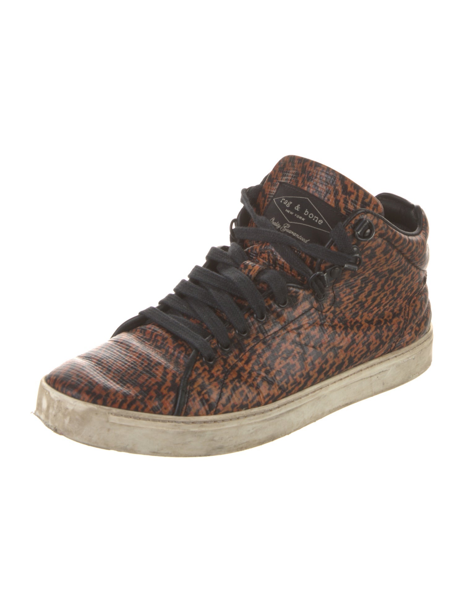 Rag & Bone Leather Printed Sneakers