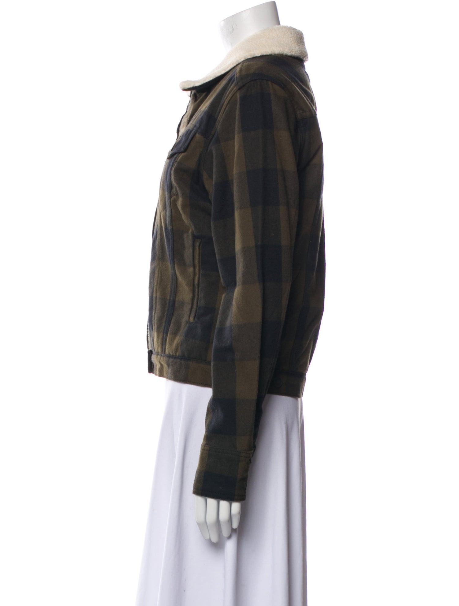 Rag & Bone Plaid Print Biker Jacket