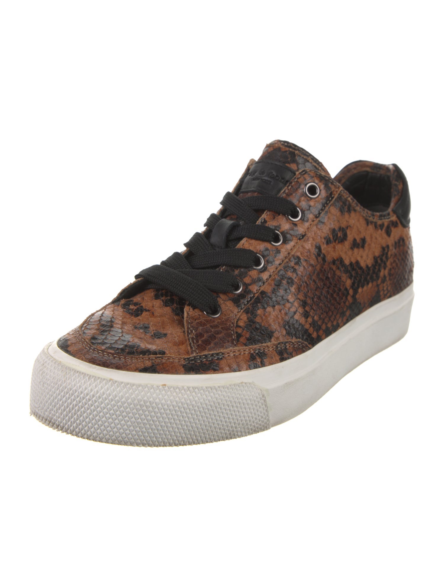 Rag & Bone Leather Animal Print Sneakers