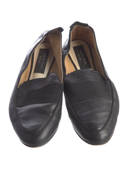 Rag & Bone Leather Grosgrain Trim Flats