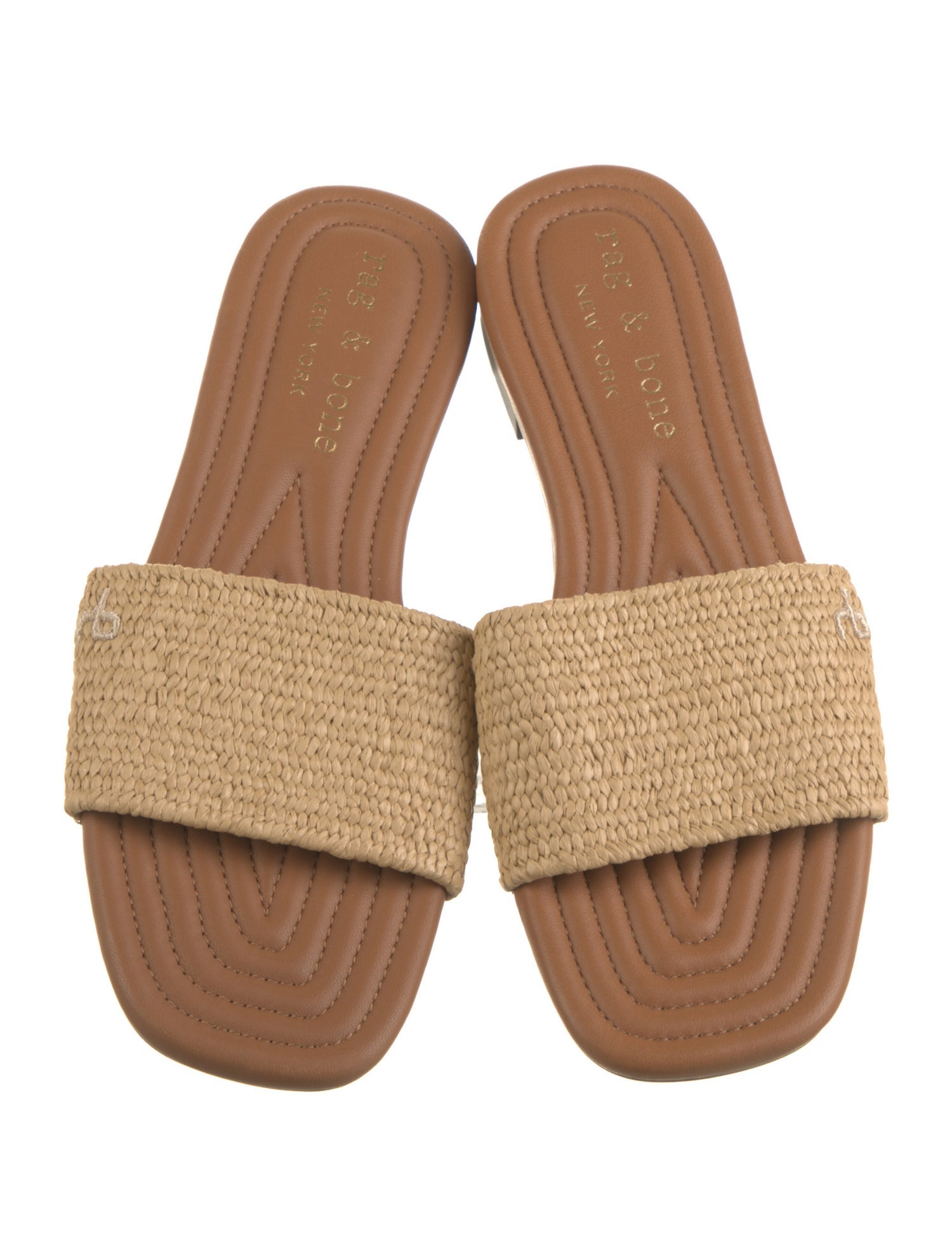Rag & Bone Raffia Slides
