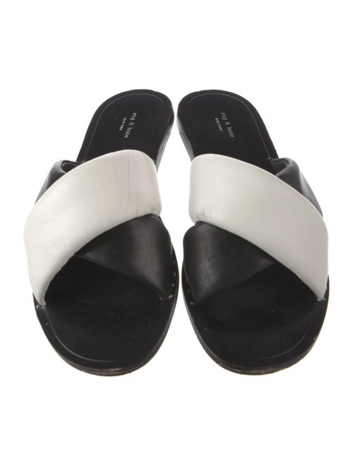Rag & Bone Leather Studded Accents Slides