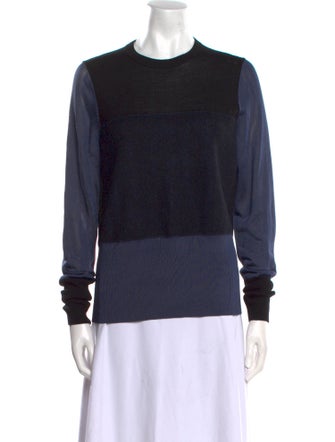 Rag & Bone Colorblock Pattern Crew Neck Sweater