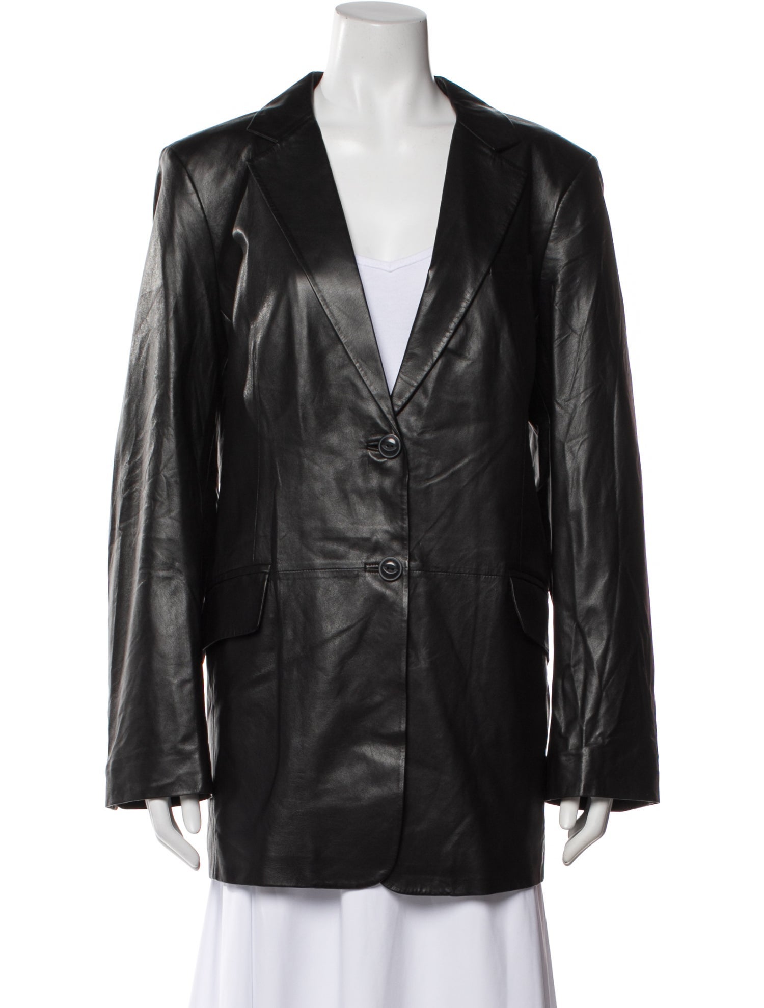 Rag & Bone Lamb Leather Blazer