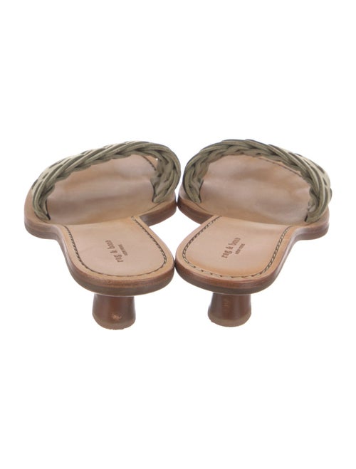 Rag & Bone Suede Braided Accents Slides