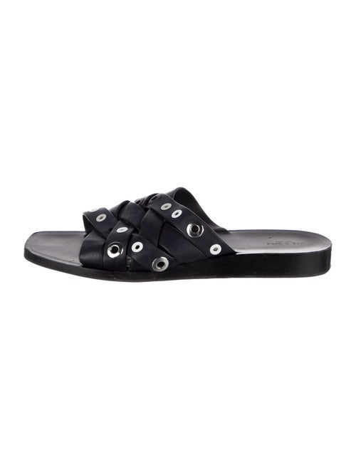 Rag & Bone Leather Studded Accents Slides