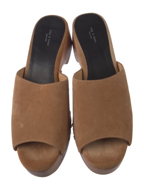 Rag & Bone Suede Studded Accents Slides