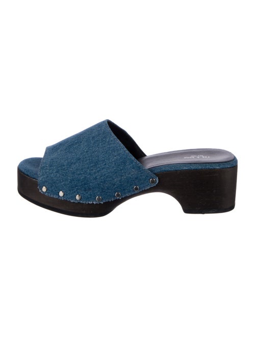 Rag & Bone Denim Studded Accents Slides