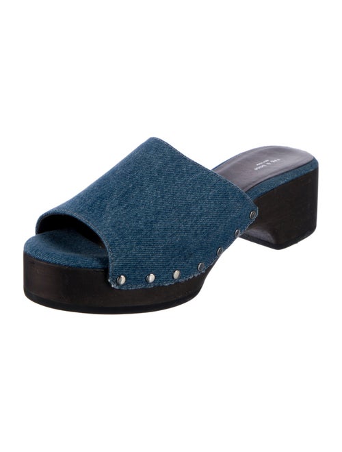 Rag & Bone Denim Studded Accents Slides
