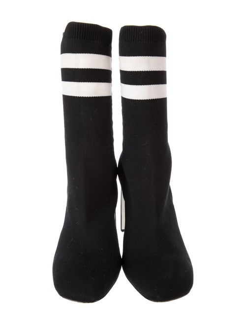 Rag & Bone Colorblock Pattern Leather Trim Embellishment Sock Boots
