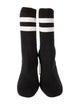 Rag & Bone Colorblock Pattern Leather Trim Embellishment Sock Boots
