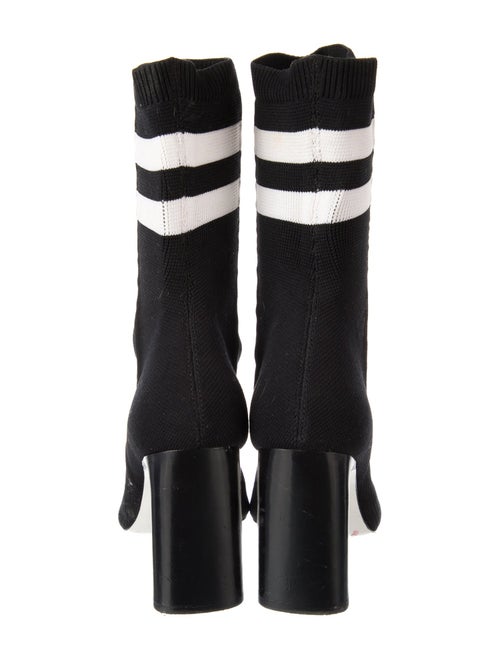 Rag & Bone Colorblock Pattern Leather Trim Embellishment Sock Boots