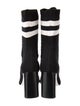 Rag & Bone Colorblock Pattern Leather Trim Embellishment Sock Boots