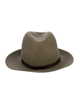 Rag & Bone green pattern print hat