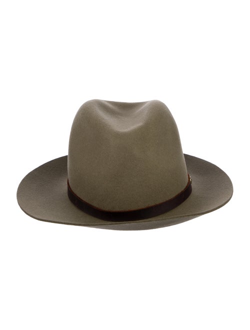 Rag & Bone green pattern print hat