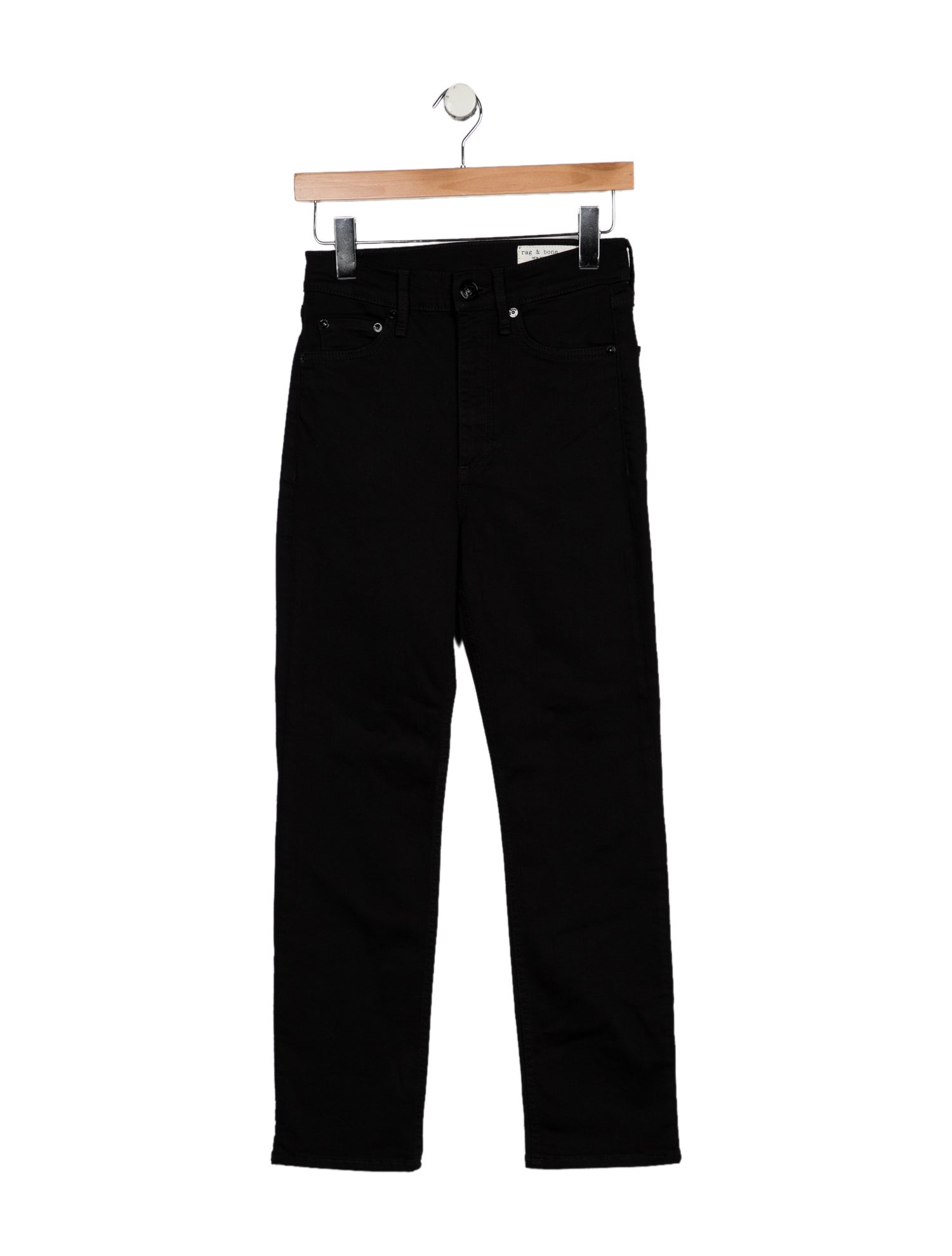 Rag & Bone Mid-Rise Straight Leg Jeans