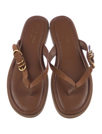 Rag & Bone Suede Flip Flops