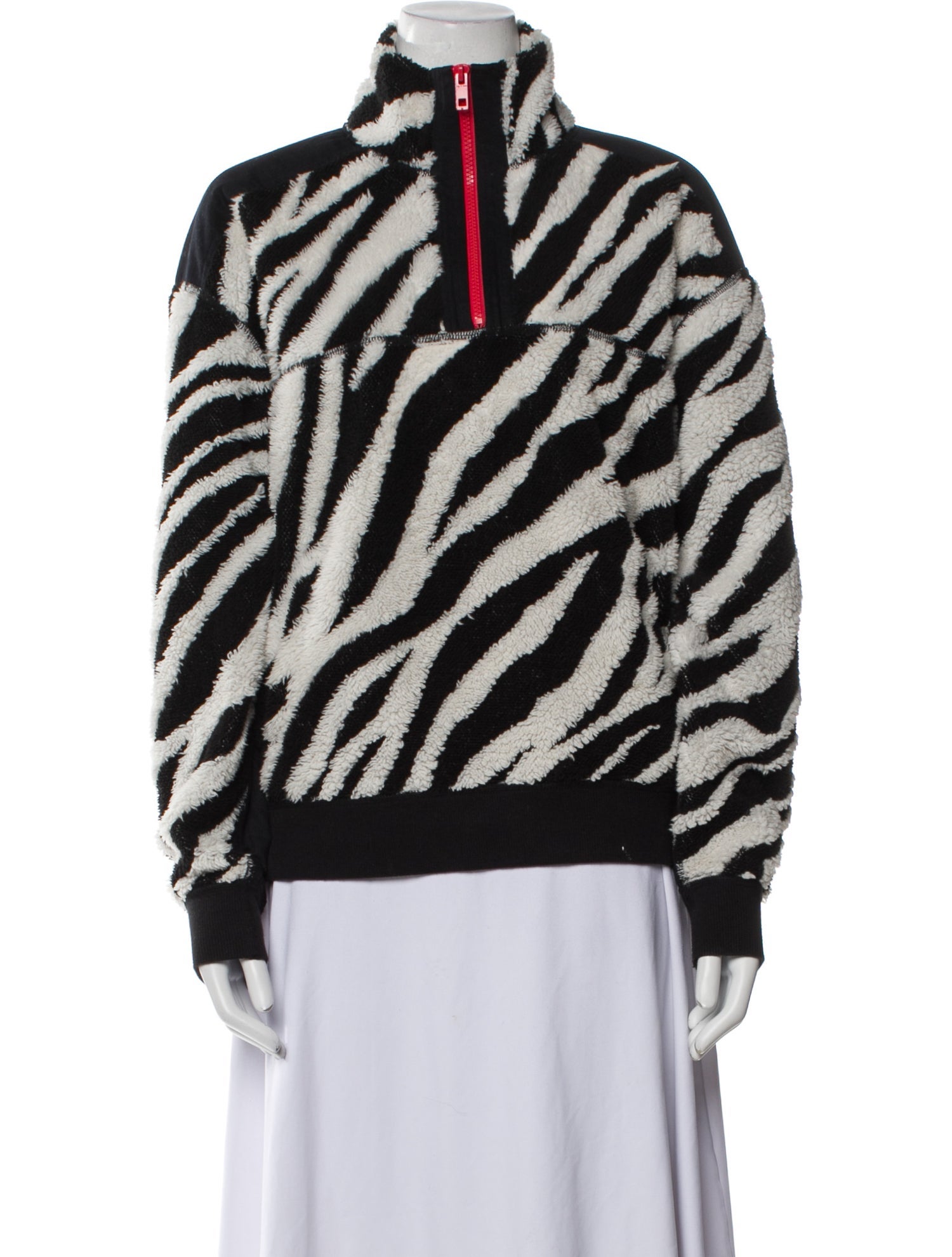 Rag & Bone Striped Faux Fur Jacket