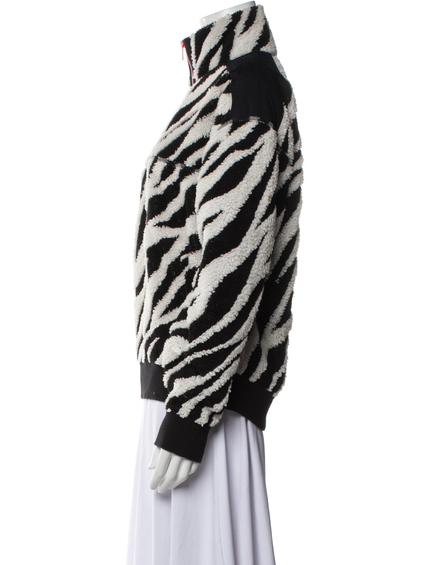 Rag & Bone Striped Faux Fur Jacket