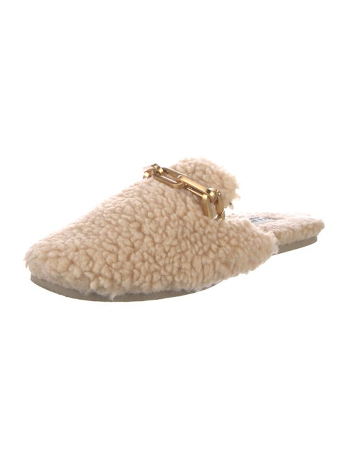 Rag & Bone Fur Chain-Link Accents Mules