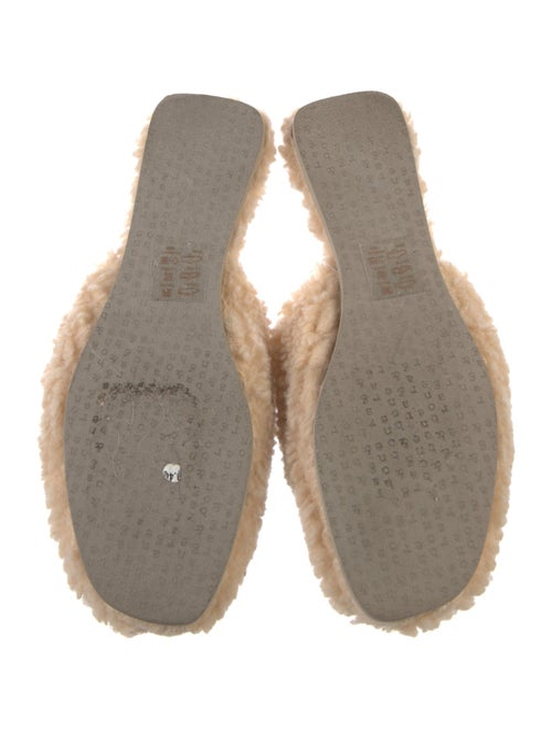 Rag & Bone Fur Chain-Link Accents Mules