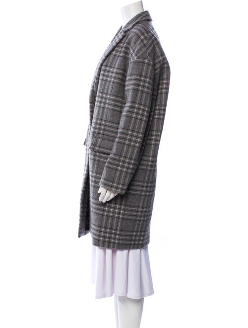 Rag & Bone Wool Plaid Print Coat