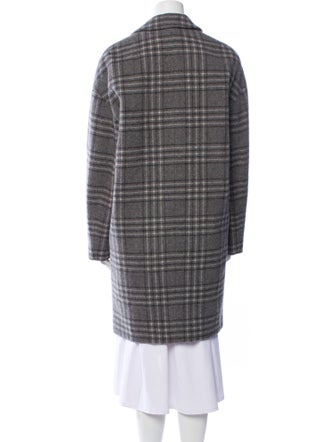 Rag & Bone Wool Plaid Print Coat