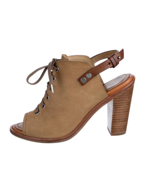 Rag & Bone Nubuck Animal Print Slingback Pumps