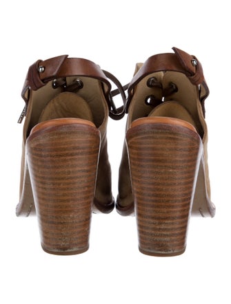 Rag & Bone Nubuck Animal Print Slingback Pumps