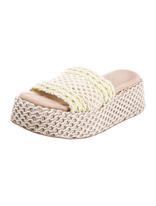 Rag & Bone Leather Crochet Trim Espadrilles