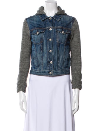 Rag & Bone Colorblock Pattern Denim Jacket