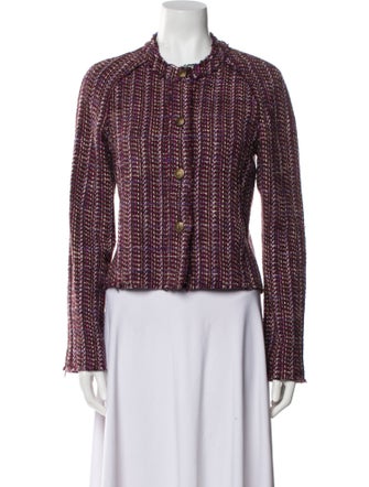 Rag & Bone Plaid Print Evening Jacket