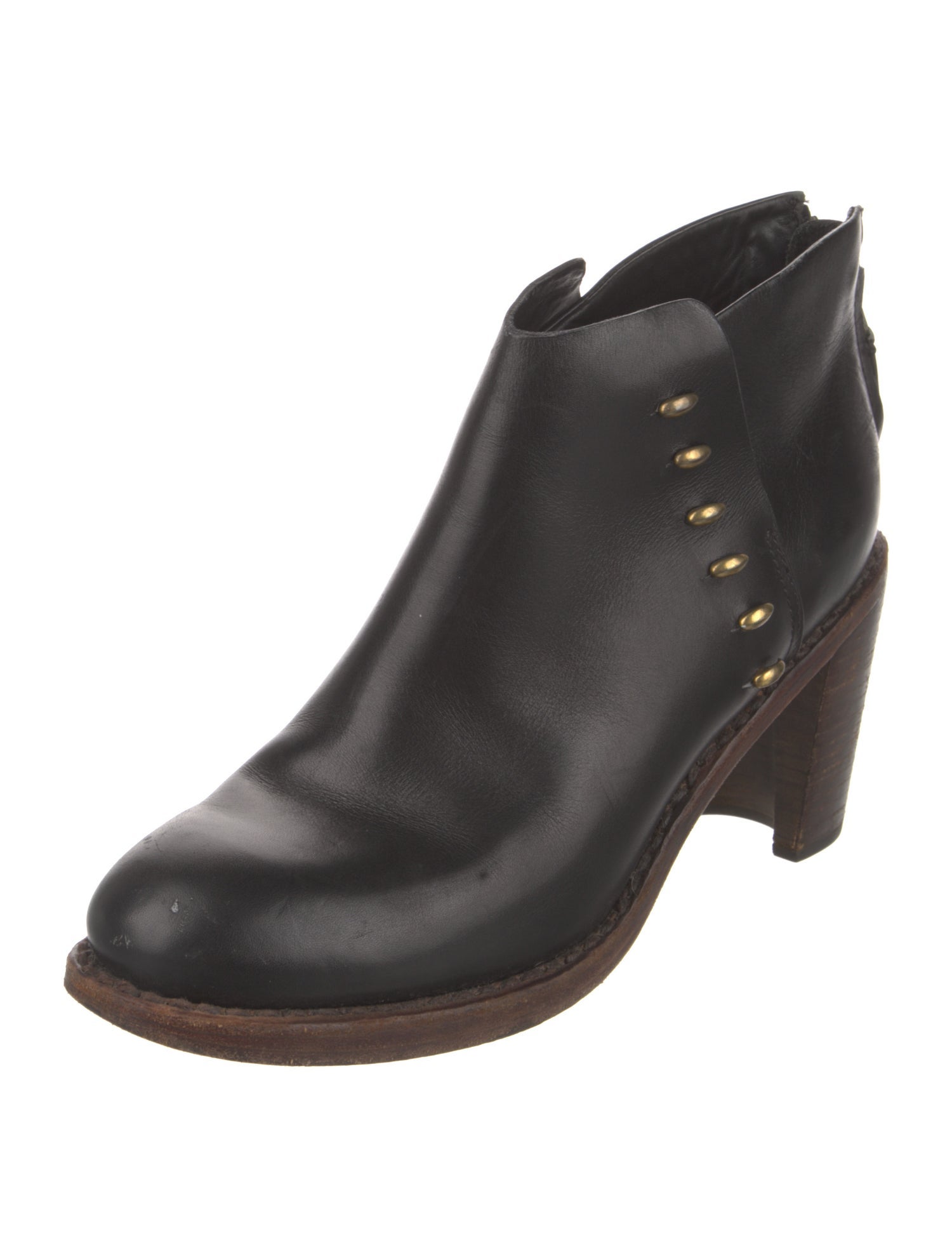 Rag & Bone Leather Studded Accents Boots