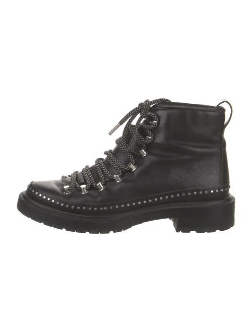 Rag & Bone Leather Studded Accents Combat Boots