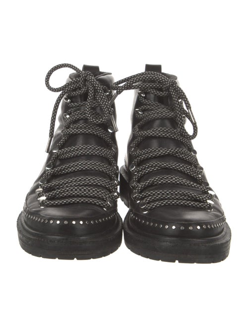 Rag & Bone Leather Studded Accents Combat Boots