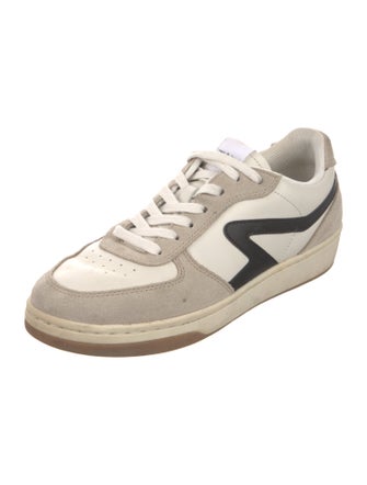 Rag & Bone Leather Colorblock Pattern Sneakers