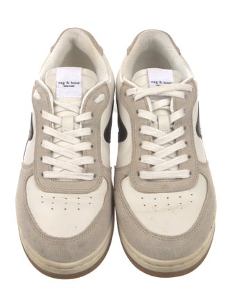 Rag & Bone Leather Colorblock Pattern Sneakers