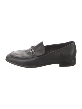 Rag & Bone Leather Chain-Link Accents Loafers