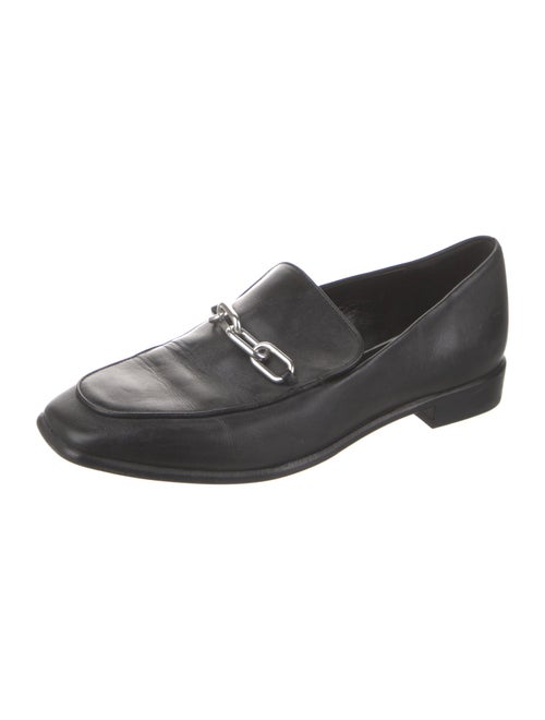 Rag & Bone Leather Chain-Link Accents Loafers